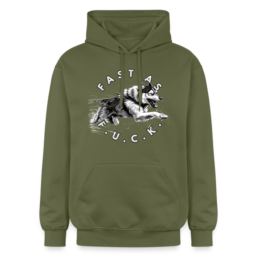 
                  
                    Unisex Softstyle® Hoodie | FAST AS FUCK - Militärgrün
                  
                