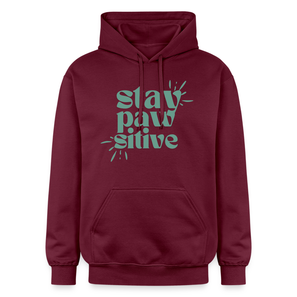 
                  
                    Unisex Softstyle® Hoodie | Stay Pawsitive - Maroon
                  
                