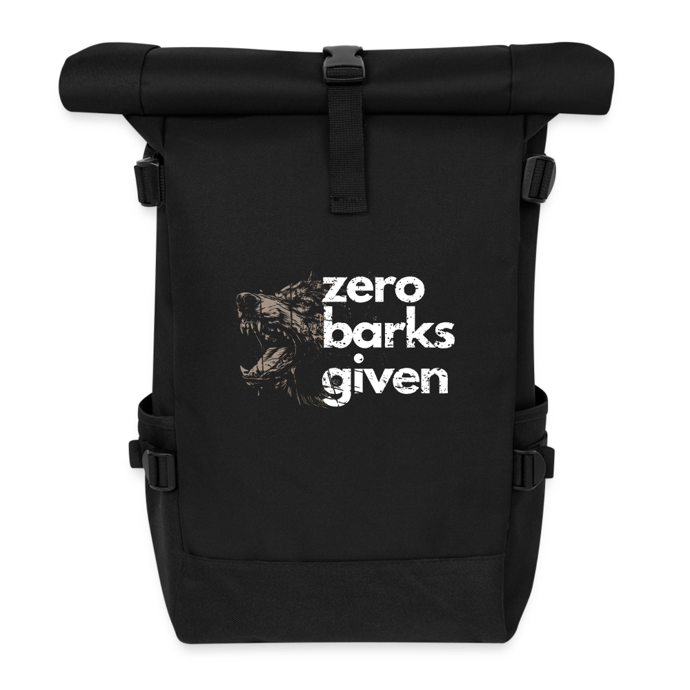 
                  
                    Rolltop Rucksack | I love Dogs because... - Schwarz
                  
                