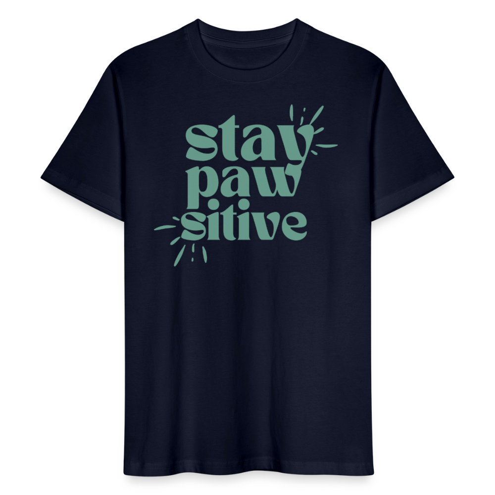 
                  
                    Unisex T-Shirt | Stay Pawsitive - Navy
                  
                