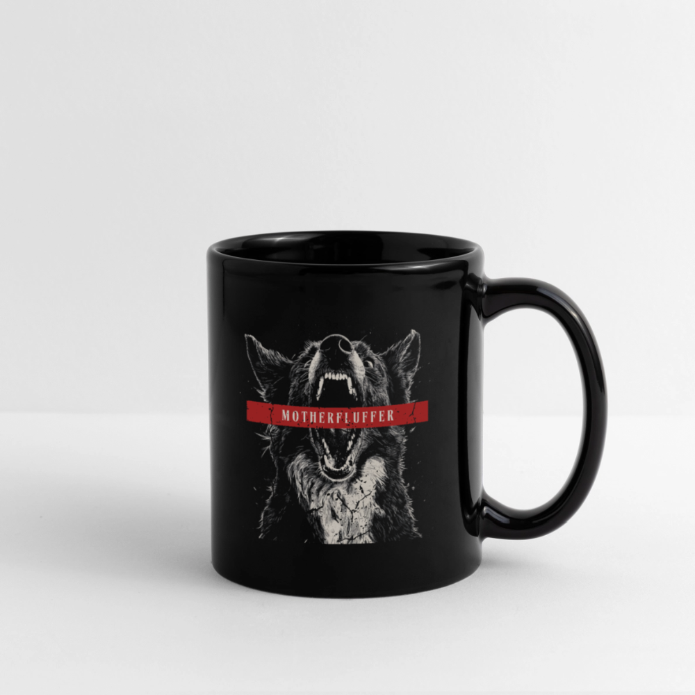 Tasse | Einfarbig | Motherfluffer - Schwarz