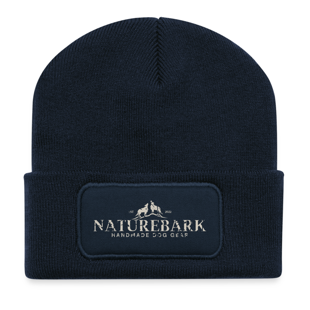 
                  
                    Unisex Patch Beanie | NatureBark - French Navy
                  
                