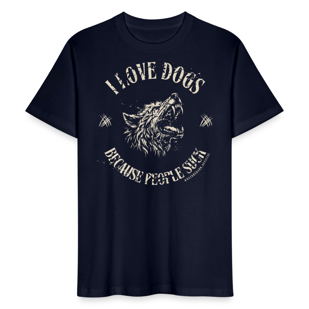 
                  
                    Unisex T-Shirt | I love Dogs because... - Navy
                  
                