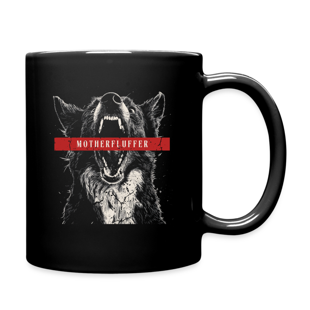 Tasse | Einfarbig | Motherfluffer - Schwarz