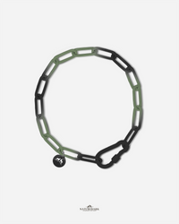 Power Halsband | Multi | Army Green + Blackout | HU 60cm | 4mm | Kürzbar