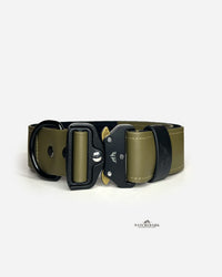 Aqua Extreme | BioThane® Tactical Halsband | Army Green | Gr. L | 4cm