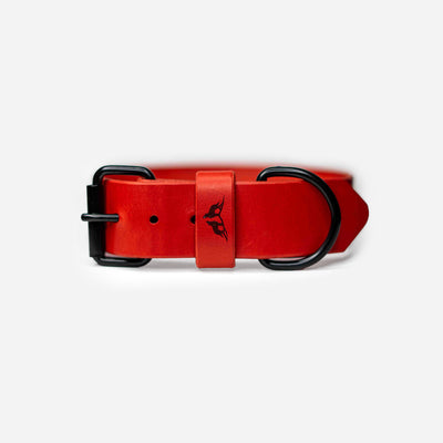 Nature Classic Halsband | Echtleder | Red