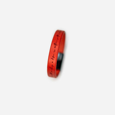 Nature Armband | Echtleder | Red | Life is better with a Dog
