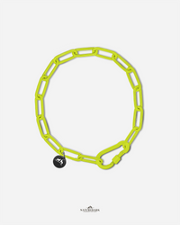 Power Halsband | ZWEITE CHANCE | Neon Gelb | HU 60cm | 3mm | Kürzbar