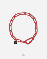 Power Halsband | ZWEITE CHANCE | Glitzer Rot | HU 51cm | 3mm | Kürzbar