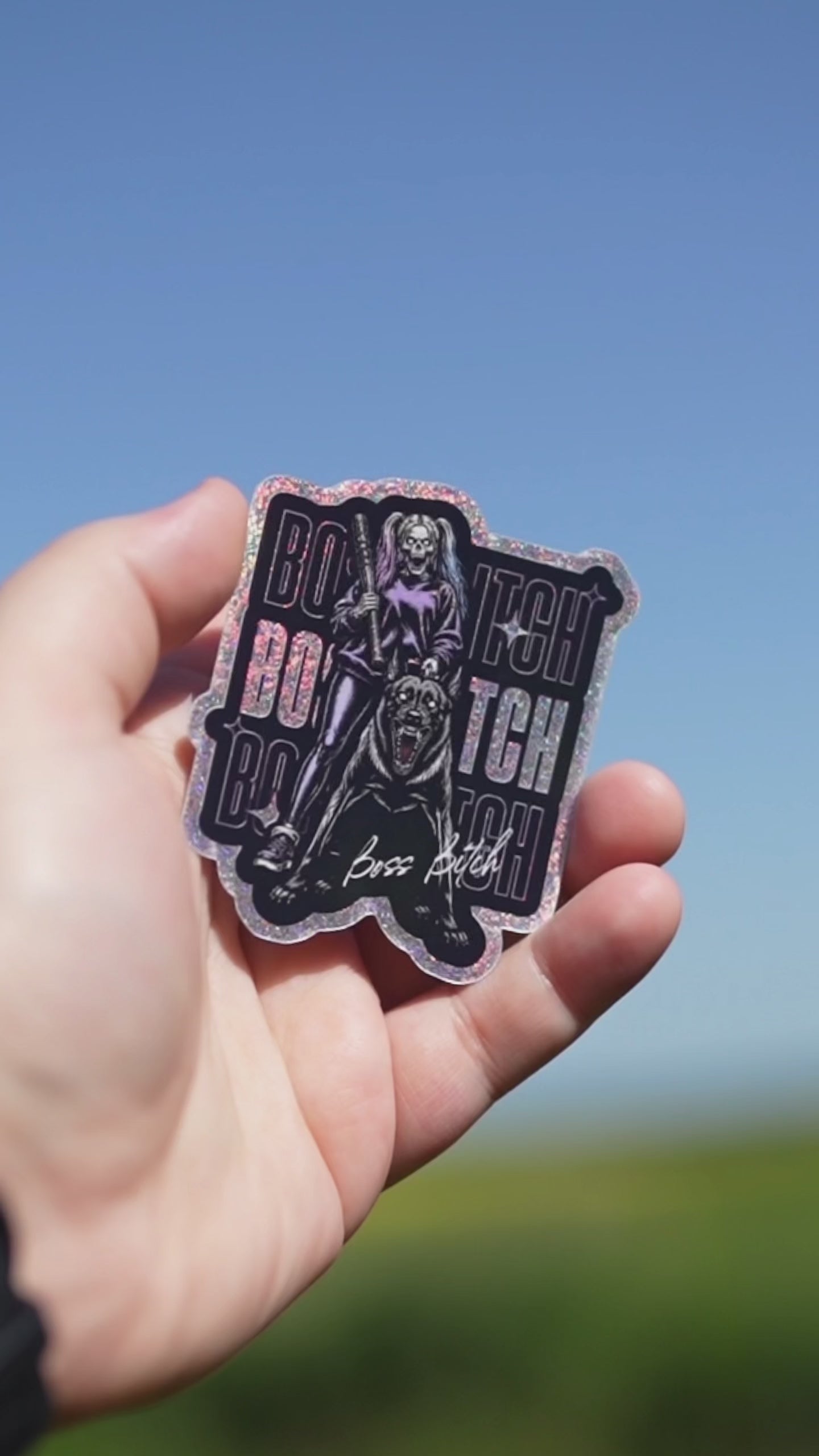 NB Clothing | STICKER | LIMITED | BOSS BITCH | GLITTER