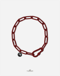 Power Halsband | Metallic Dark Red | 4mm | HU 60cm | Kürzbar